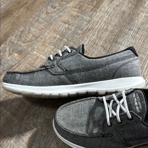 Skechers Women's Charcoal Slip-On Loafers - Picture 7 of 9